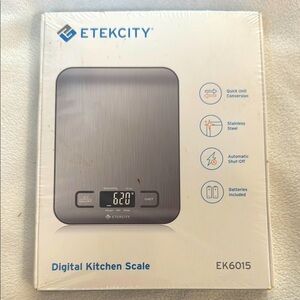 Etekcity Digital Kitchen Scale in Silver New In Packaging for the Home Chef